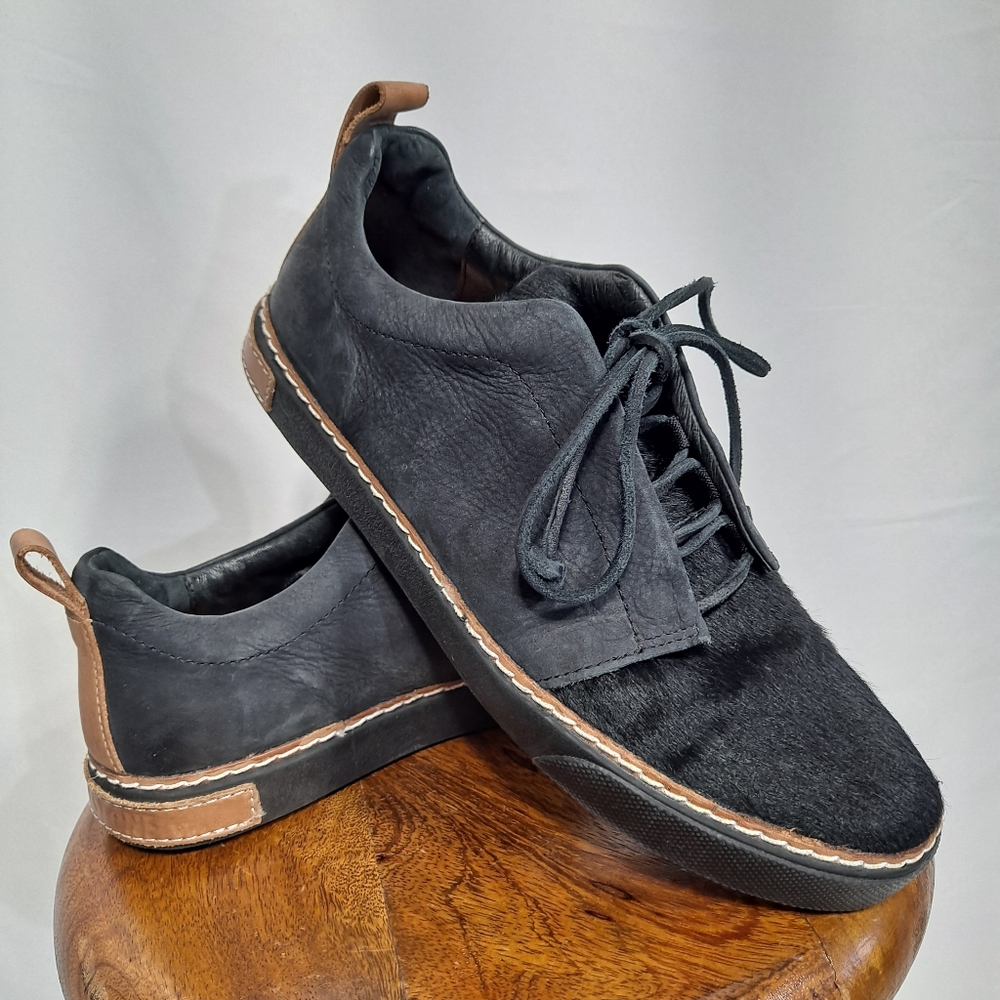 Blackstone Black Pony Hair Sneakers